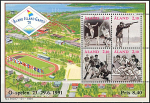 Аланды, 1991, Спортивные Игры Малых Островов, Футбол,  блок